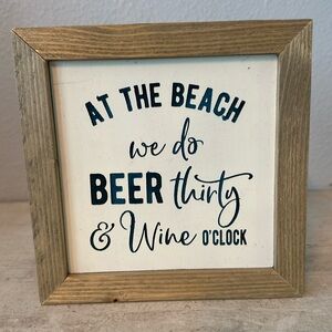 At The Beach‎ Just Saying Decor Sign
